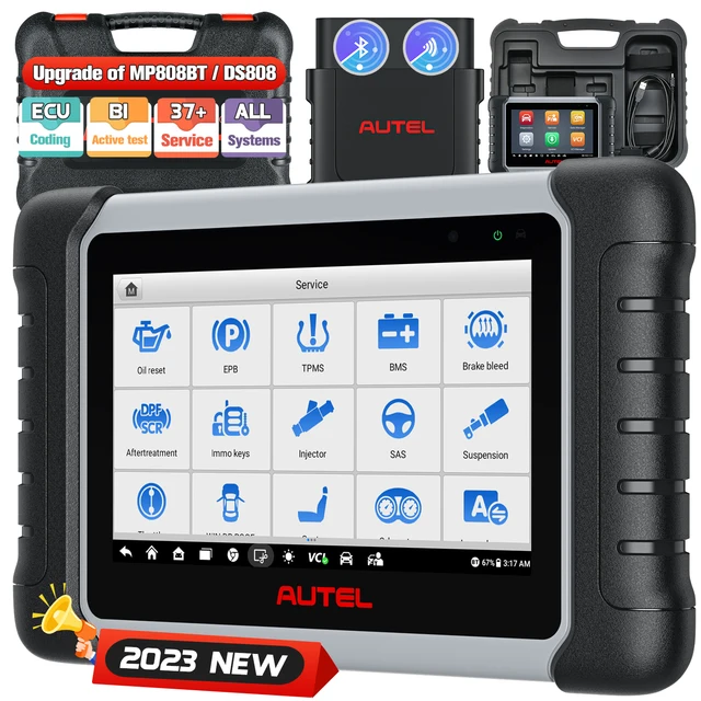 2025Newest Autel MaxiPRO MP808BT Pro OBD2 Scanner Car Diagnostic Tool ECU Coding 30+ Services Active Test PK MP808 S MP808BT 1