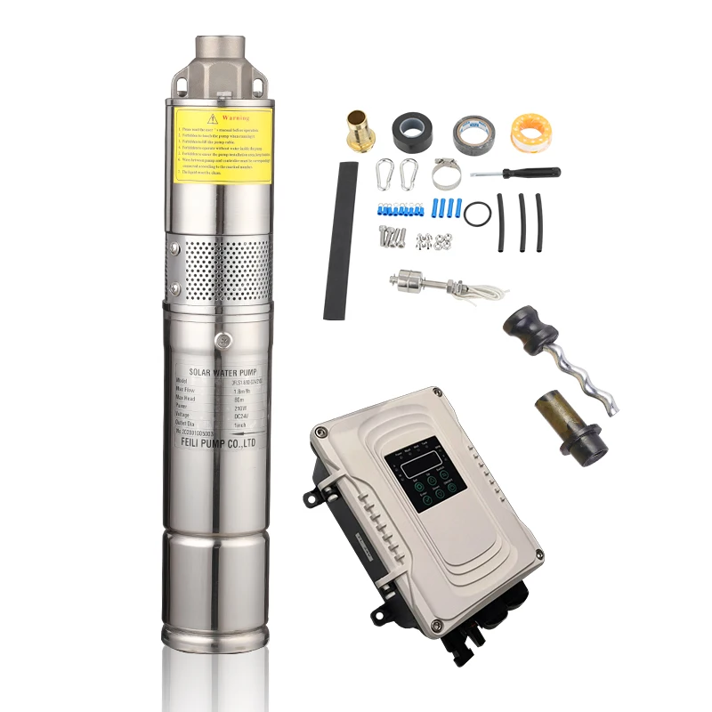 

solar water submersible pump dc 500w solar well pump complete