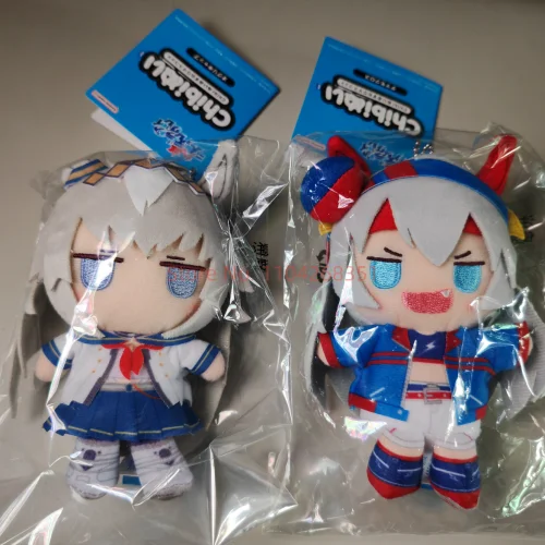 Фото Оригинальная коллекционная плюшевая кукла-подвеска BANDAI Umamusume Oguri Cap Tamamo Cross, 10 см, милая аниме-фигурка, игрушка-подарок №4