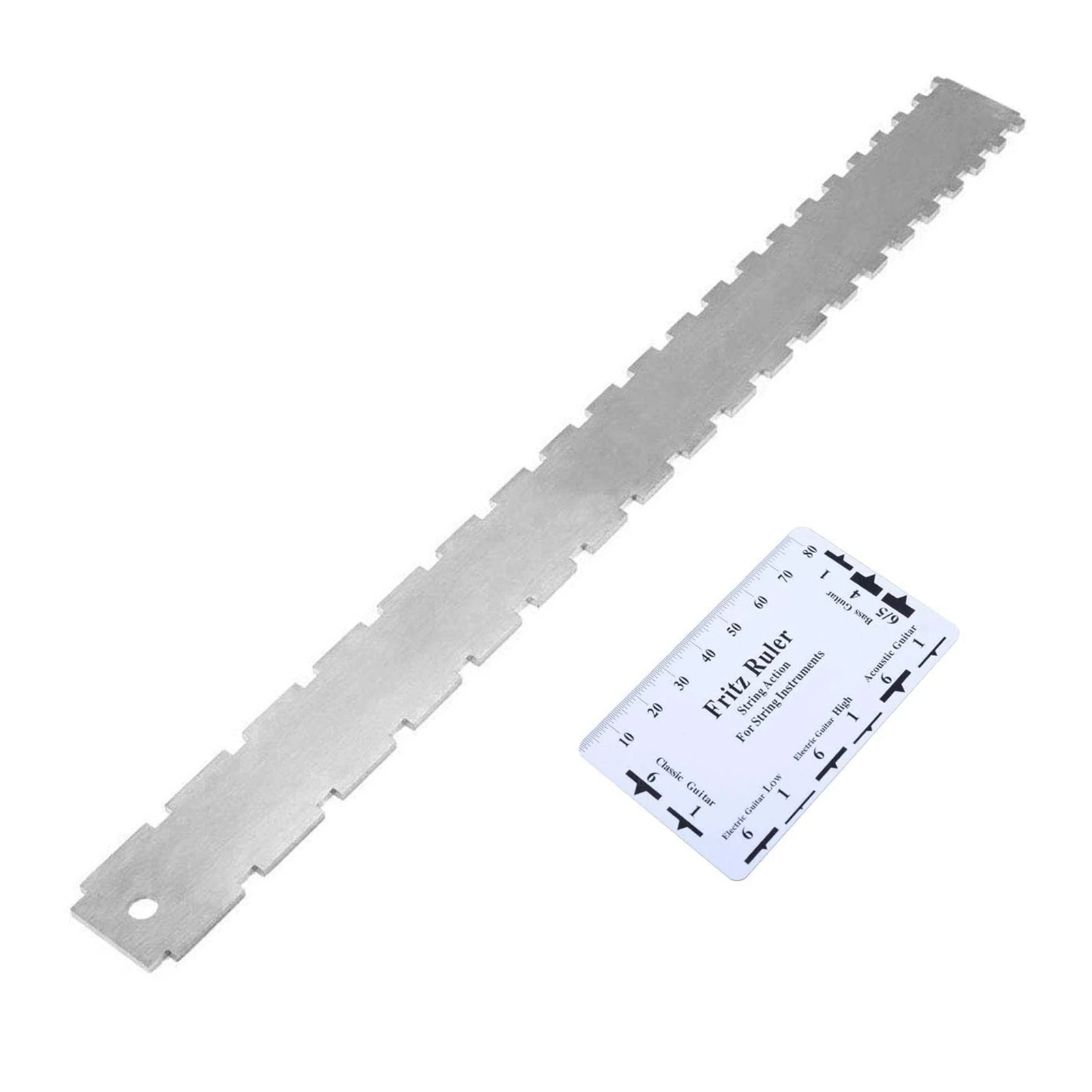 

420mm Measuring Gauge Tool String Action Ruler Beginners Multifunction Portable Acoustic Guitar Electric Bass Straight Edge