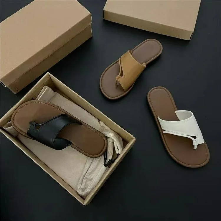 

Летние кожаные сандалии 2023 Gene, женская обувь, Тапочки, коррекция ног, удобные босоножки с зажимом для пальца стопы