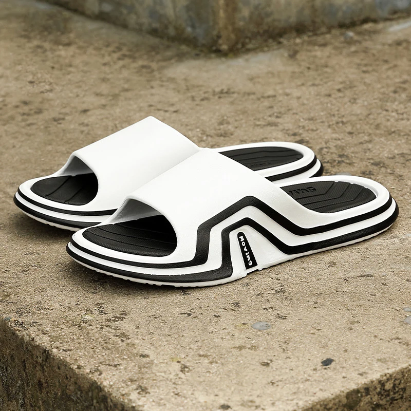 

Men Beach Slippers Women Thick Platform Soft Sole Slides Unisex House Bathroom Slippers Non-slip Summer Men's Flip Flop