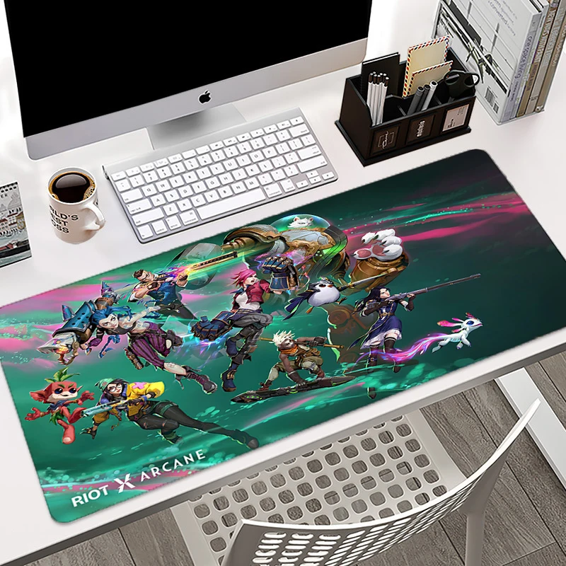 

High Quality League of Legends Jinx Gaming Mouse Pad PC Laptop Gamer Mousepad Anime Antislip Mat Keyboard DeskMat For CSGO