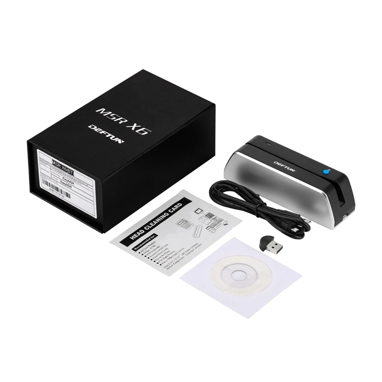 

msrx6bt USB-Powered magnetic Card Reader Writer encoder MSR X6BT HiCo 3Track compatible Windows Mac Android ISO