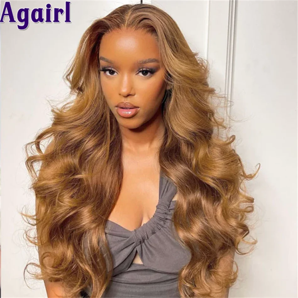 360 Lace Frontal Human Hair Body Wave Wigs Ginger Orange 13x6 Lace Front Wigs Transparent For Women