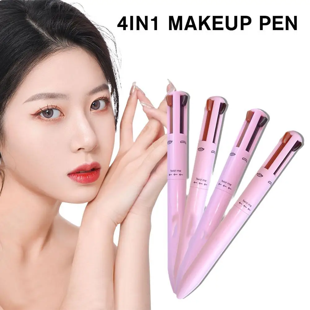 

Makeup Pen Waterproof 4 In 1 Long Lasting Cosmetic Pen For Eyebrow Pencil Enhancer Eyeliner Highlighter Lip Liner Beauty Tools