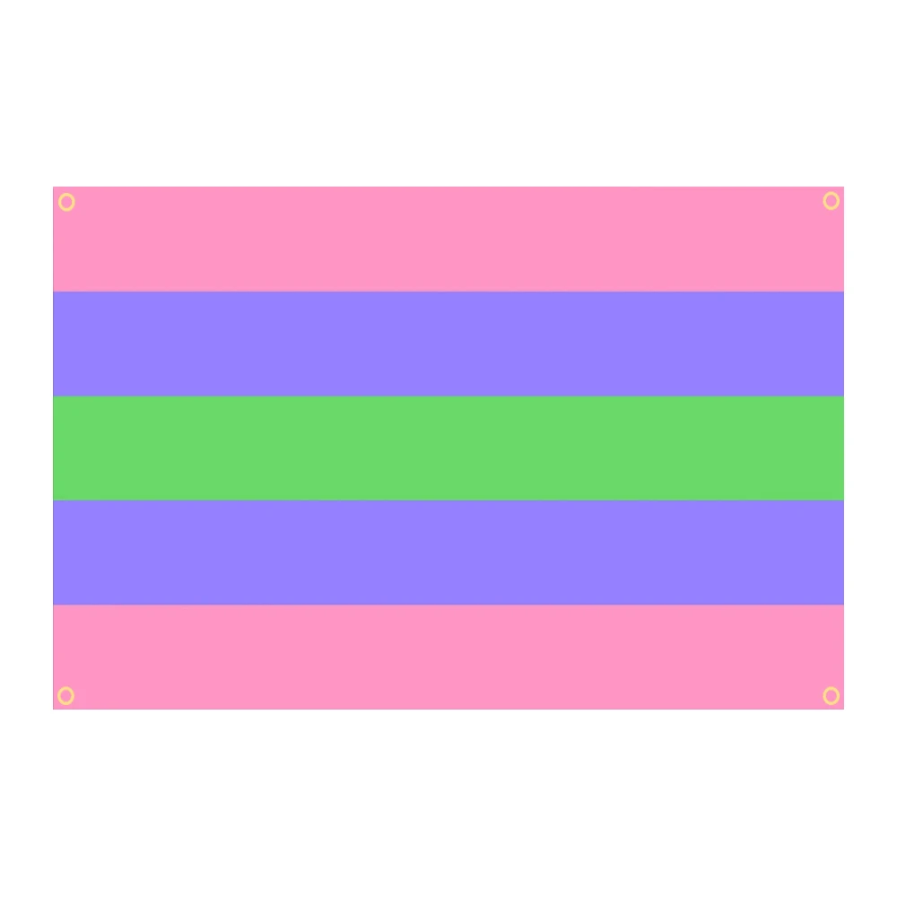 

Флаг Trigender 3x5 футов, флаг полиэстер Радуга включения