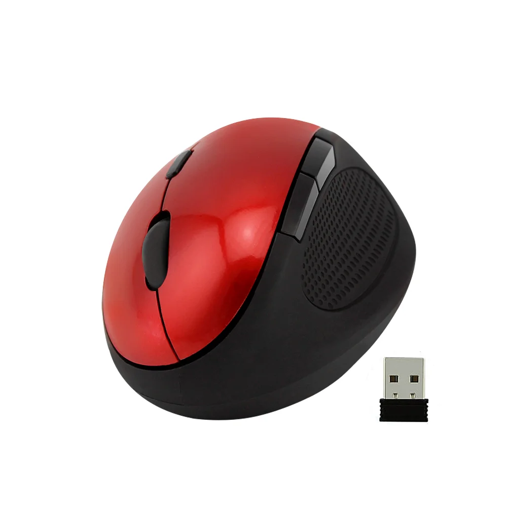 

6D 1600 DPI Vertical Mouse 2.4GHz USB Wireless Ergonomic Mause Portable Wrist-healthy Mice for Lenovo PC Laptop Office Use