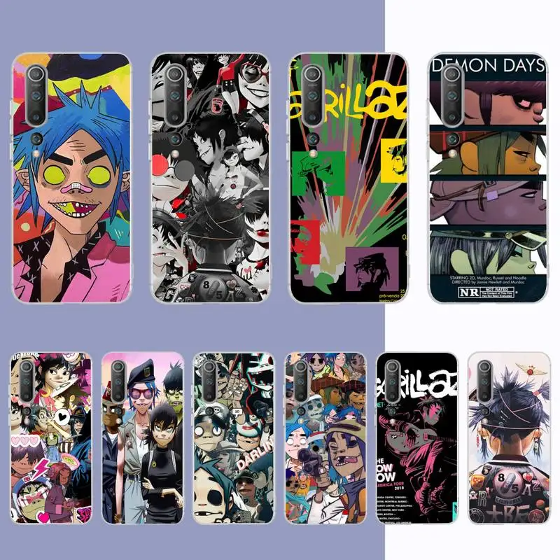 

gorillaz Phone Case for Samsung S21 A10 for Redmi Note 7 9 for Huawei P30Pro Honor 8X 10i cover
