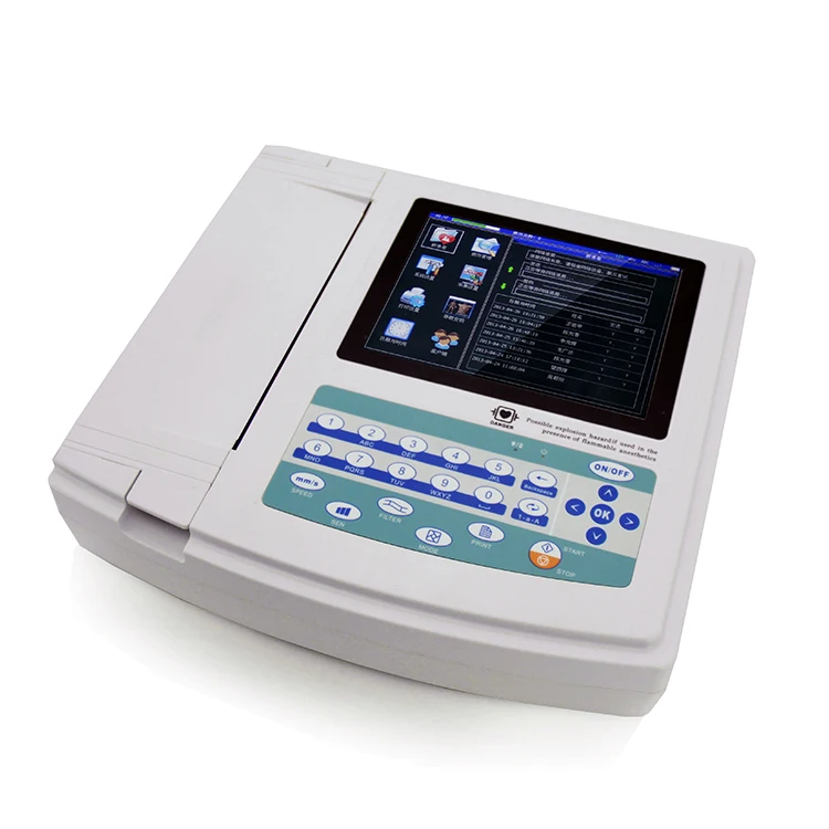 

Medical Digital ecg machine 12 channel with analyzer portable ecg machine holter ecg electrocardiogram