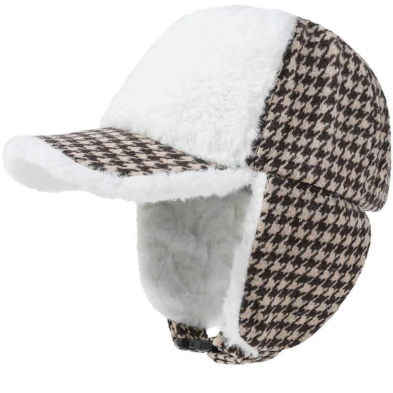 New Girl Winter Warm Windproof Hat Men Women Bomber Faux Ear Flap Cap Trooper Trapper Anti-snow Ski Hats Thermal Soft Hats