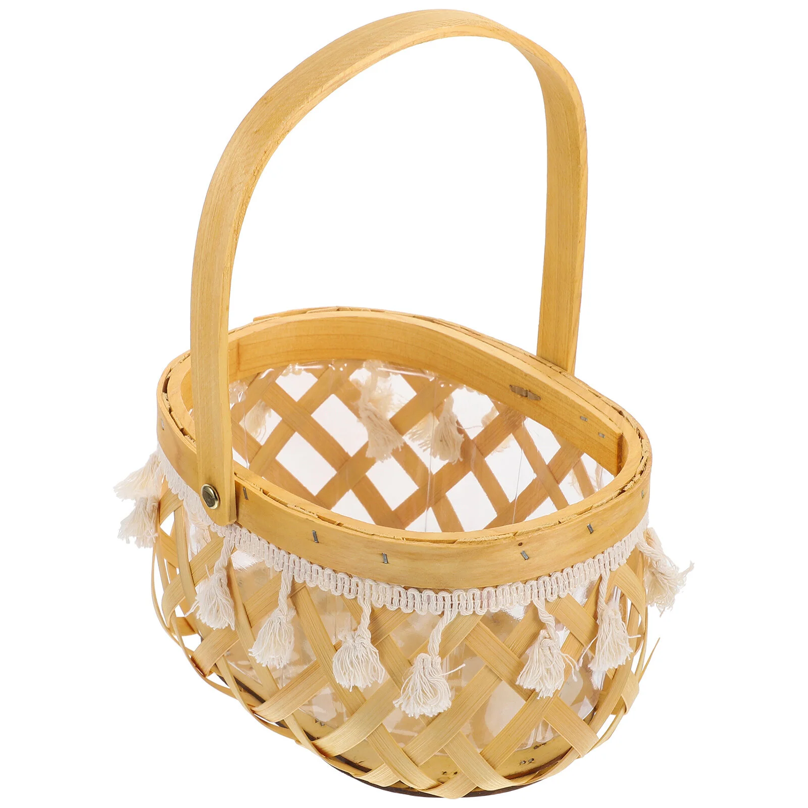 

Storage Basket Flower Wedding Decorative Holder Decorations Ceremony Woven Hand-made Baskets Holding
