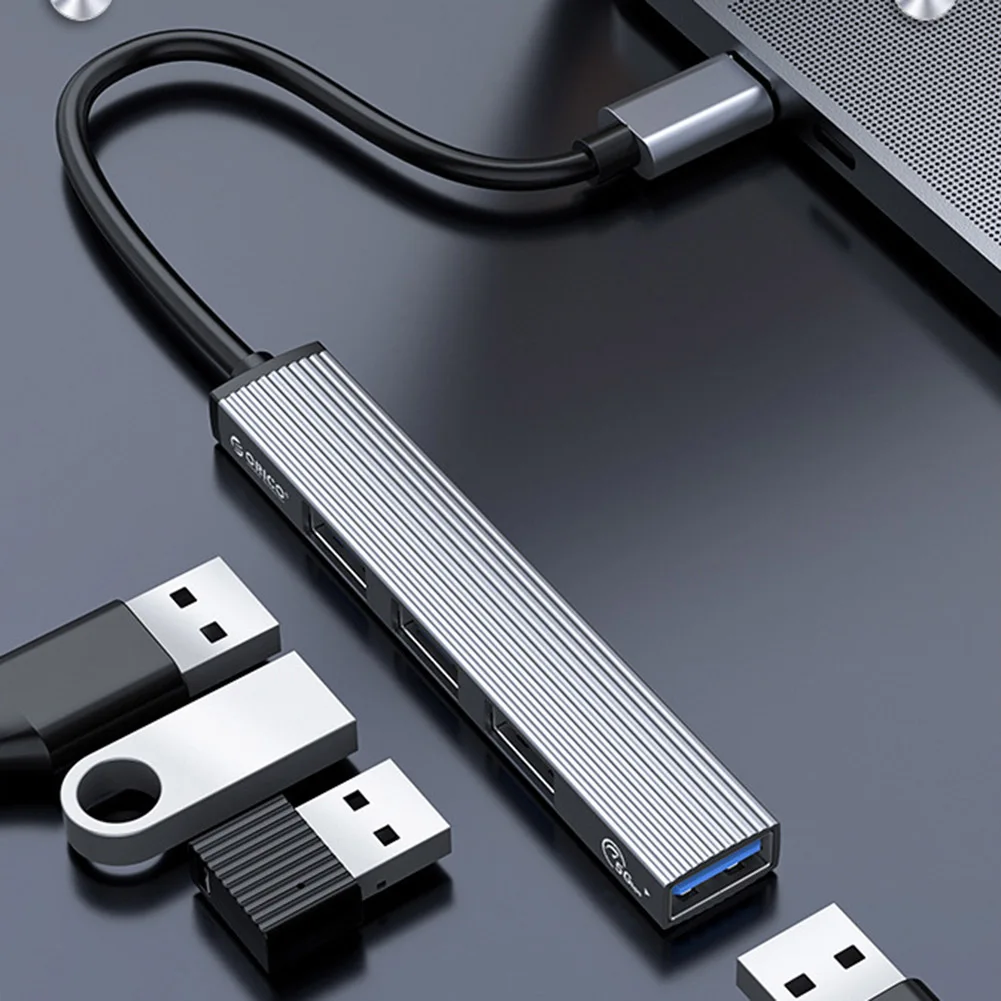 USB-разветвитель ORICO из алюминиевого сплава с 4 USB-портами |