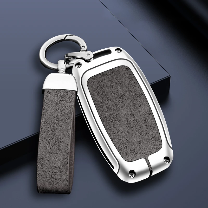 

Zinc Alloy Leather Car Remote Control Key Case Cover Shell For BYD S6 F3 L3 M6 F0 G3 S7 E6 G3R Keyless Keychain Accessories