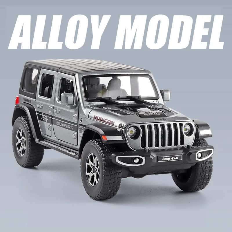 Модель внедорожника Jeep Wrangler модель автомобиля из сплава со звуком и светильник