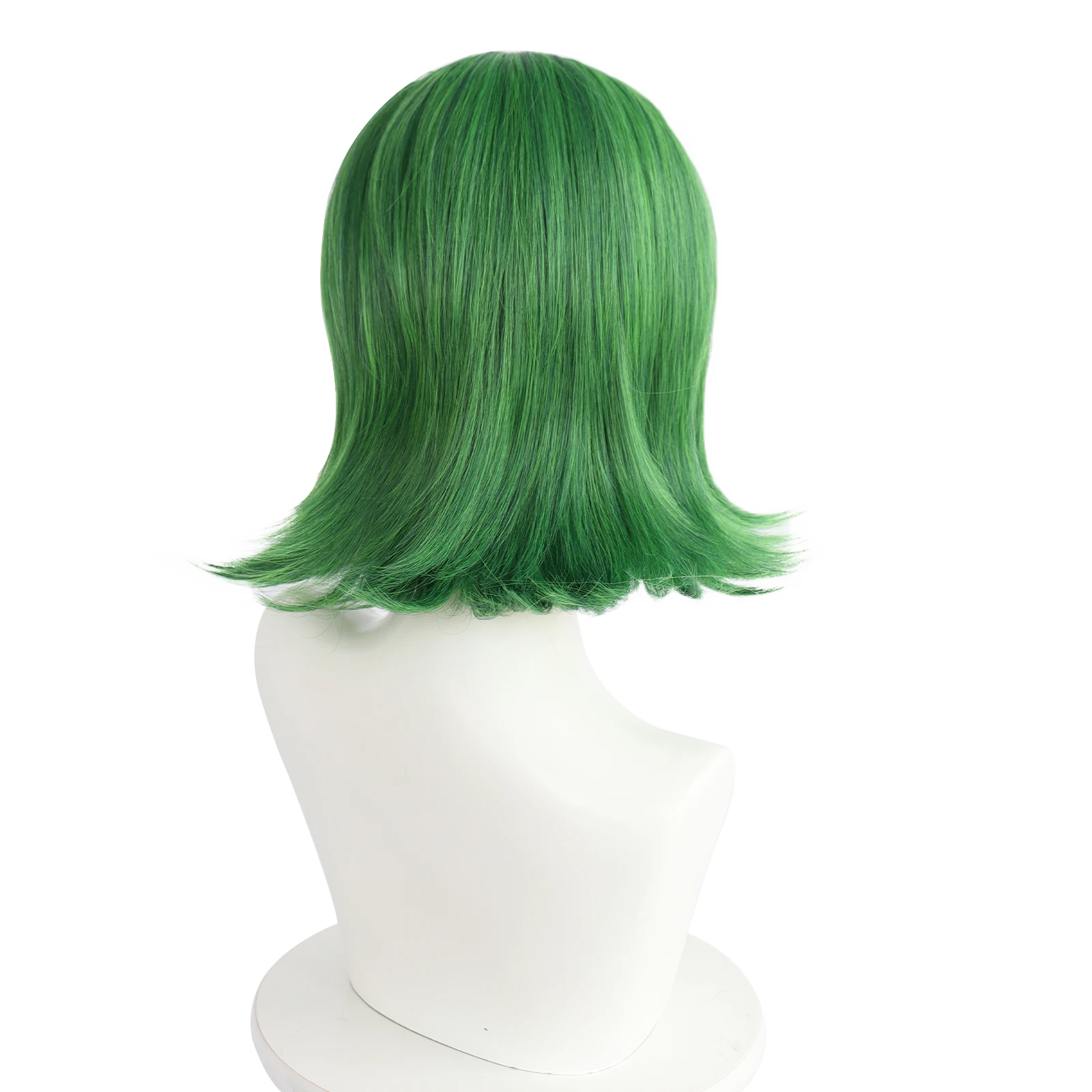 Синтетический короткий прямой зеленый Косплей волнистый парик для Хэллоуина