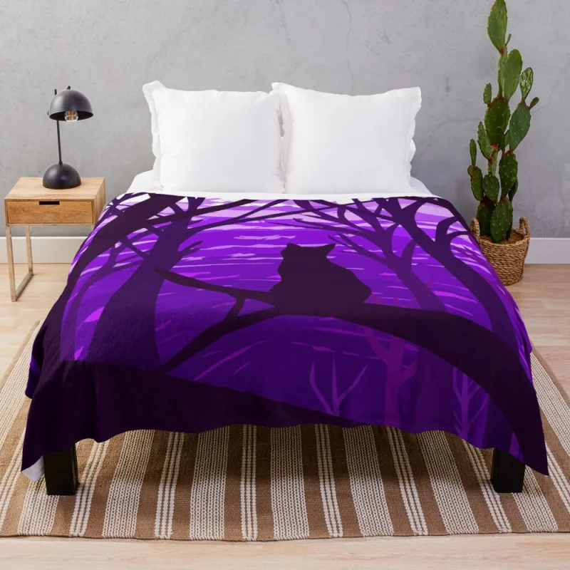

Legendary Animals Cat Silhouette by Ian Decos Throw Blanket Extra Large Throw Blanket Loose Blanket Thin Wadding Blanket