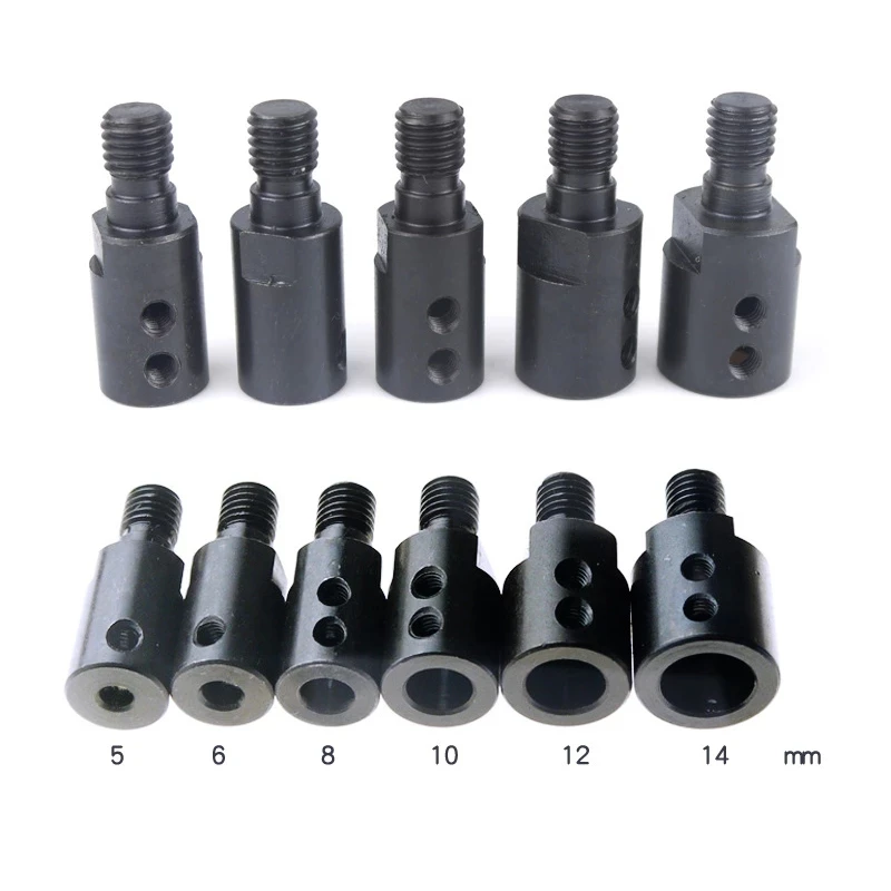 

M10 Saw Blade Connecting Shaft Arbor Mandrel Connector Adaptor 5/6/8/10/12/14mm Angle Saw Grinder Shaft Coupling Accessories