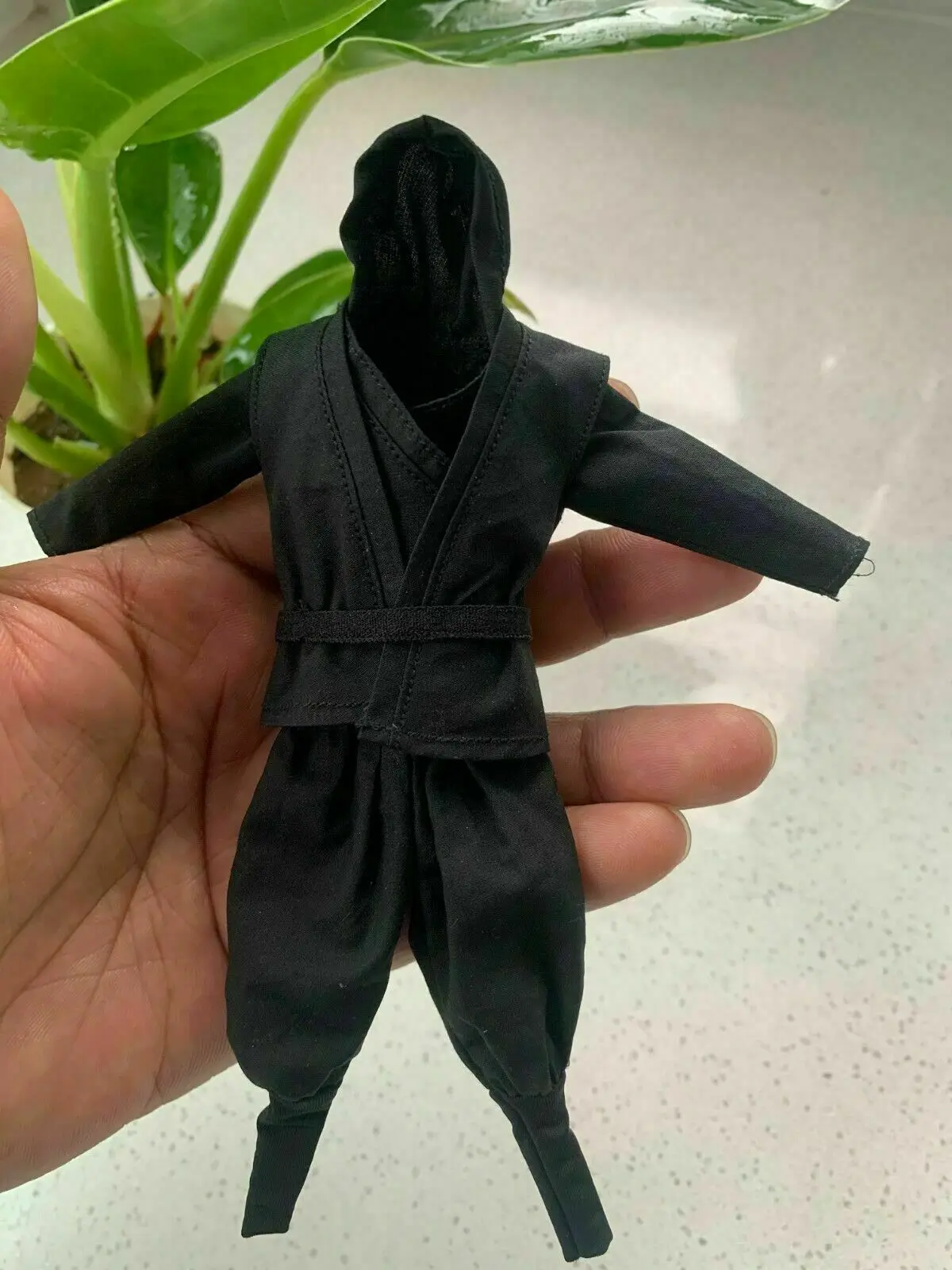 Костюм ниндзя в масштабе 1/12 жилет и нижнее белье брюки пояс одежда подходит для