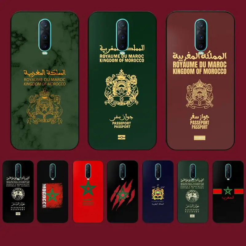 

Morocco Flag Passport Phone Case for Vivo Y91C Y11 17 19 17 67 81 Oppo A9 2020 Realme c3