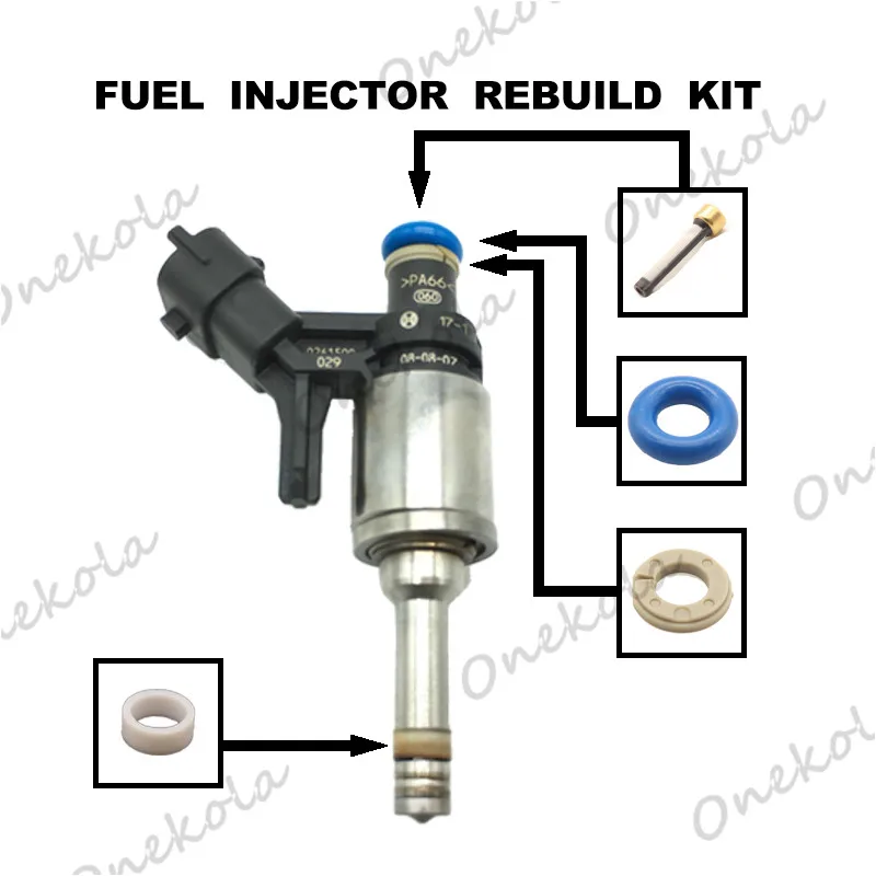 Fuel Injector repair kit Orings Filters for  GDI 2007 - 2009 Mini Cooper Countryman 1.6L L4 0261500073