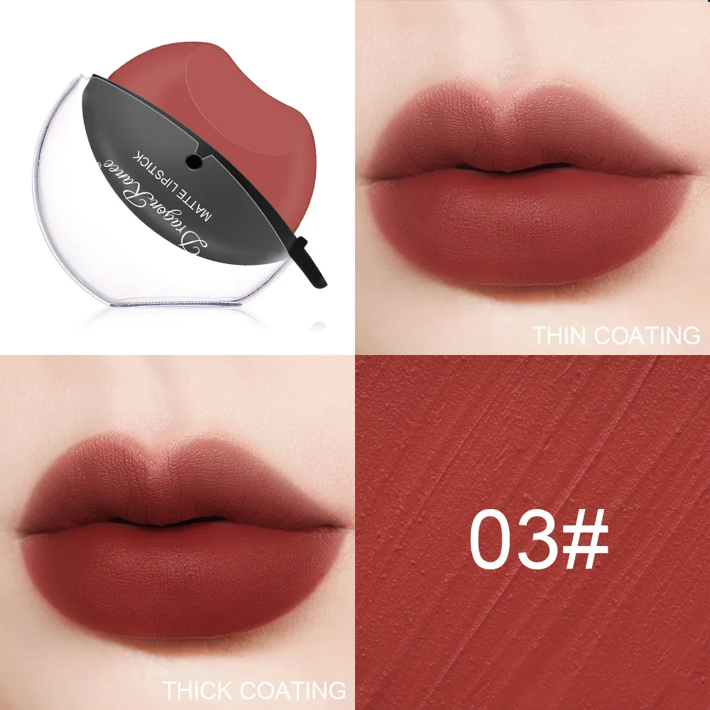 Waterproof Lazy Lip Lipstick Long Lasting Not Easy to Fade Matte Velvet Lipgloss Women Makeup Red Shape Stick Comestics |