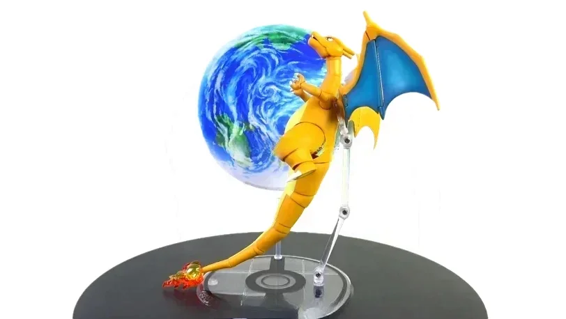 Фото Bandai оригинальный Pokemon S.H.Figuarts SHF аниме фигурка Чаризард аниме фигурки игрушки для детей Коллекционная модель украшения №3