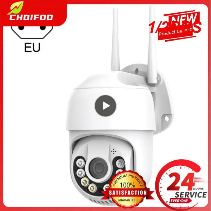 

1/2 шт. 4K Беспроводная IP-камера наружная Wi-Fi 5 Мп мини-камера видеонаблюдения PTZ ICsee 4X Zoom AI автоотслеживание H.265 Alexa