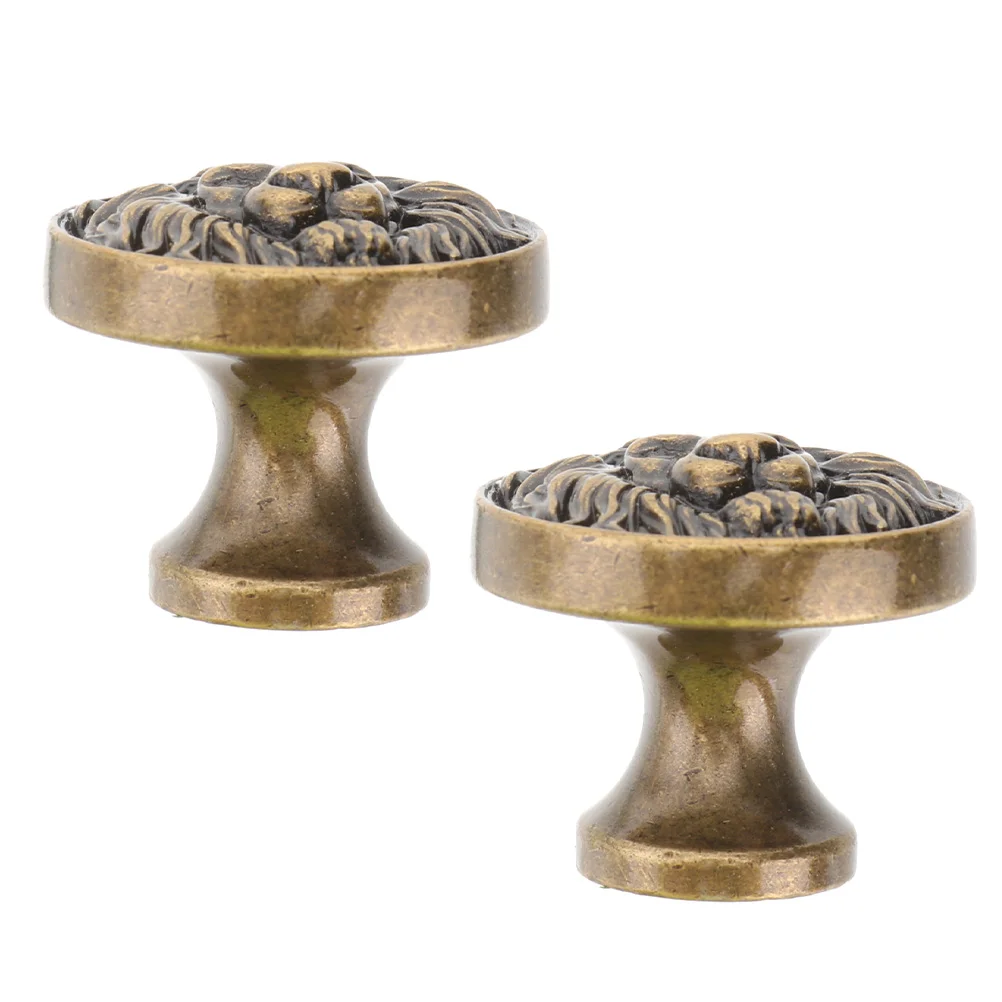 

Knobs Cabinetdrawer Handle Head Handlesdoor Vintage Knobdresser Kitchenround Cupboard Metal Decorative Cane Andretro Supplies