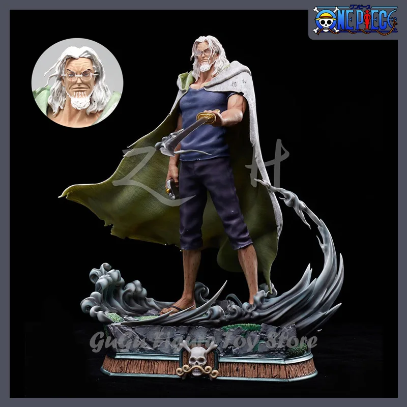 

One Piece Silvers Rayleigh Anime Figure 31cm Gk Action Figure Dark King Figurine PVC Statue Model Collection Decoration Toy Gift