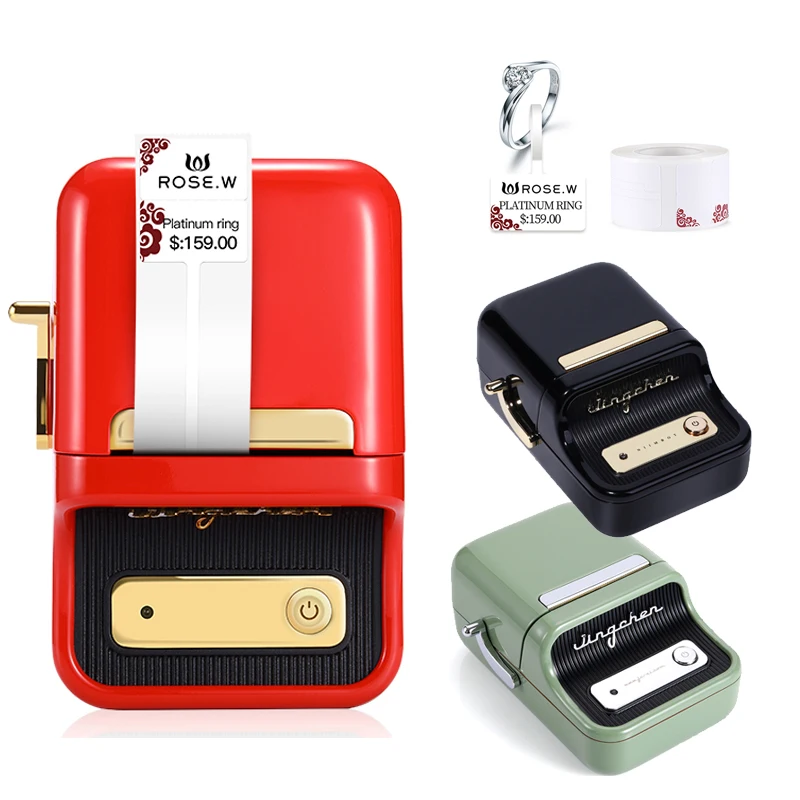 

B21 Mini Wireless Portable Label Printer Pocket Thermal Printer Bluetooth Barcode Printer Sticker Label Paper For Price Tag