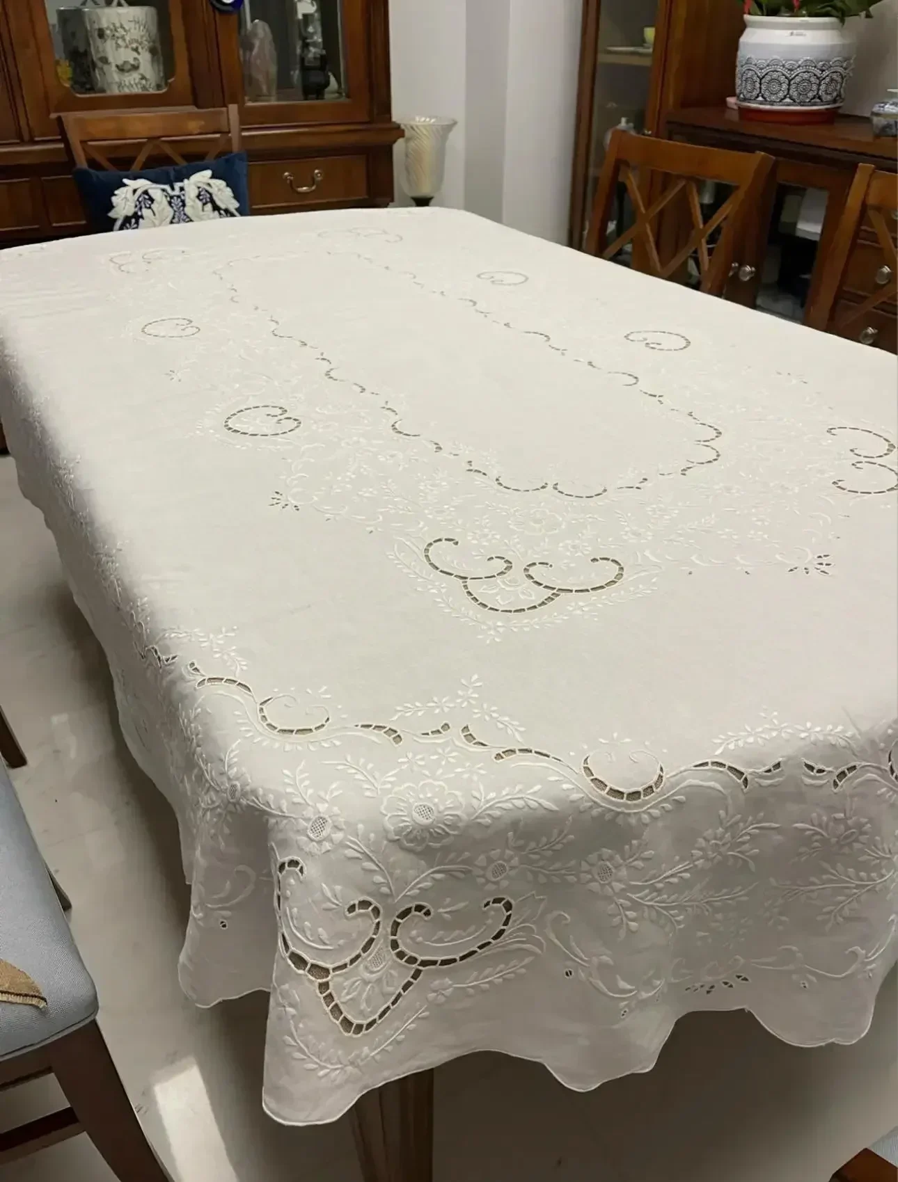 Custom Verguld Marokkaanse Mozaïektegels Tafelkleed Rechthoekig Waterdicht Deksel Voor Eetkamer 4ft