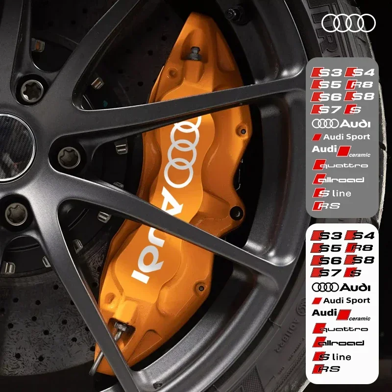 6 шт. термостойкая водостойкая виниловая пленка автомобильная наклейка для Audi