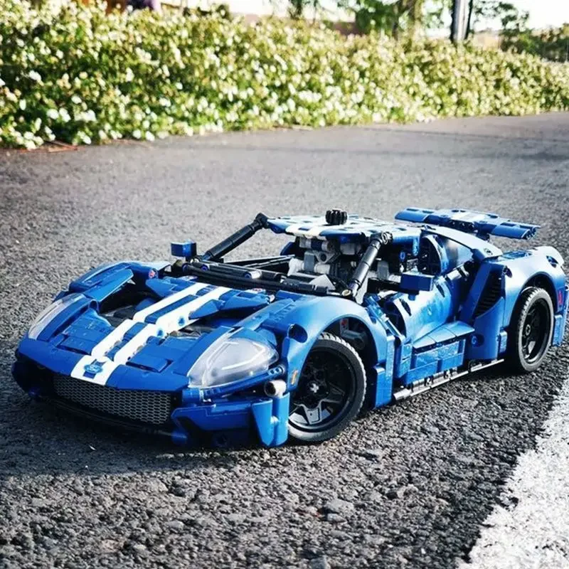 2024 Ford GT Muscle Sports Car Технический MOC 42154 Строительные блоки Модель гоночного