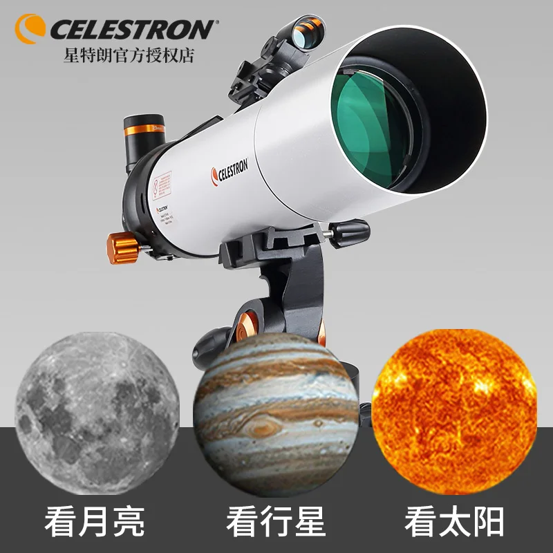 Celestron 80mm Aperture Portable 500mm 80EQ Refracting Astronomical Telescopes For Adults Beginners Astronomy Kids Gift - купить по