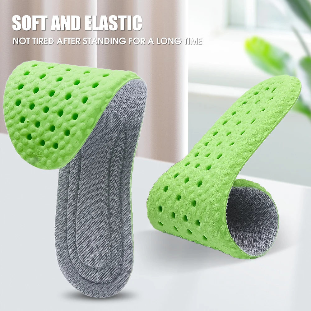 2023 New Sport Shoes Insole Comfortable Plantar Fasciitis Insoles for Feet Man Women Orthopedic Shoe Sole Running Accessories