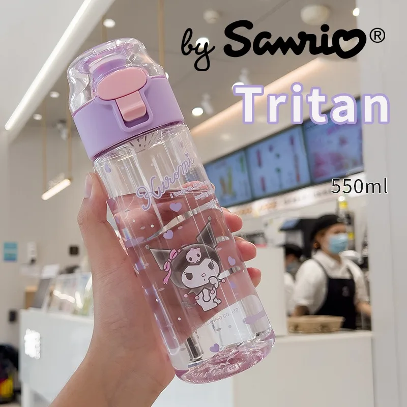

Sanrio My Melody Kuromi Cinnamoroll Water Bottle Sports Water Cup 550ml Tritan High Temperature Resistant Anime Kawaii Summer