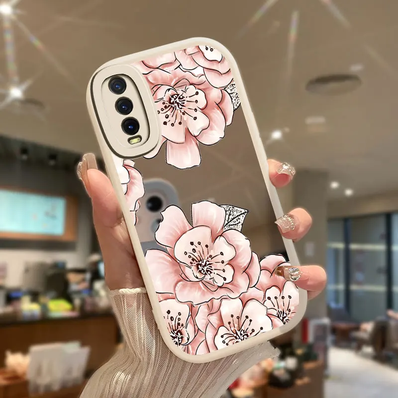 Зеркальный мягкий чехол для Vivo Y12 Y02 Y17 Y12S Y16 Y3 Y21A Y21S Y15A Y01 Y15 Y19 Y5S Y21 Y15S Y20S Y20