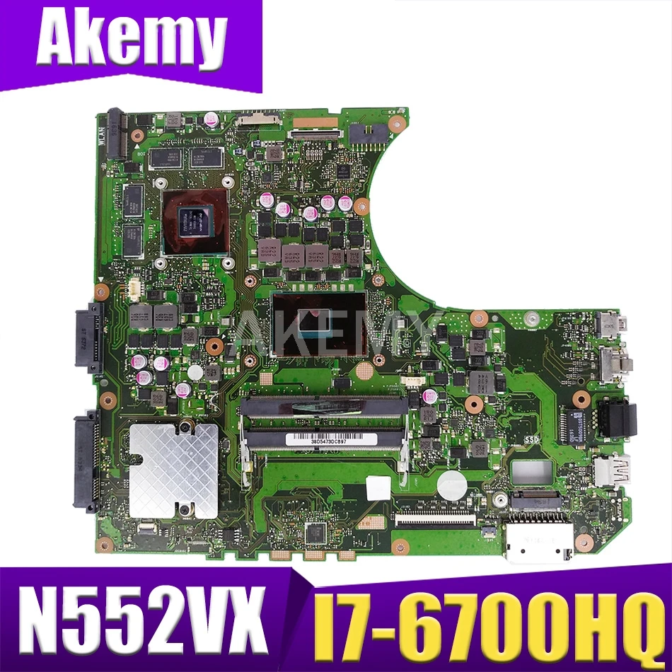 

90NX00S0-R00020 Mainboard For Asus N552VX N552VW N552V Mainboard Laptop Motherboard W/ I7-6700HQ SR2FQ GTX950M-4GB
