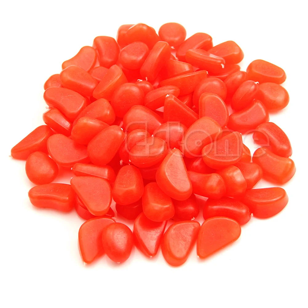 

D0AD 100PCS Glow in The Dark Stones Pebbles Rock FISH for Tank AQUARIUM Garden Road D