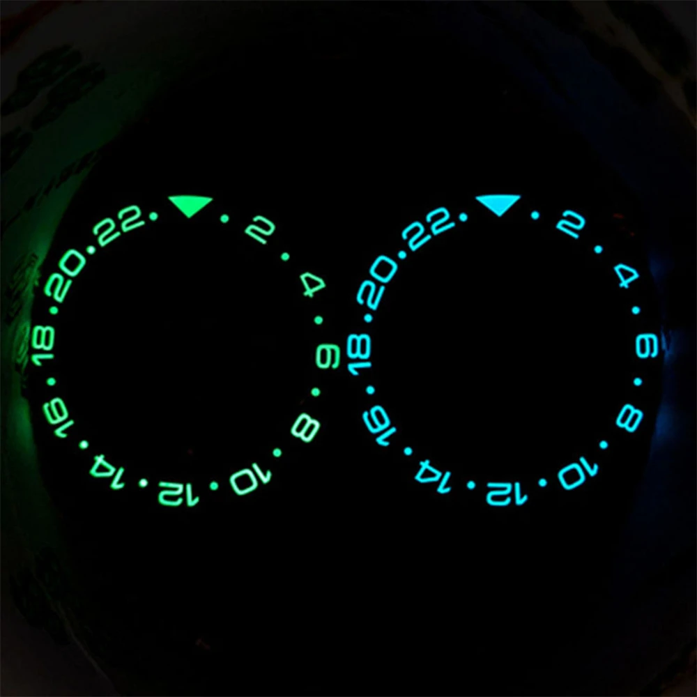 38mm 30.5mm Ceramic Bezel Ring Mouth Green Luminous Bezels Watch Retrofit Upgrade Accessories Blue Luminous Bezel