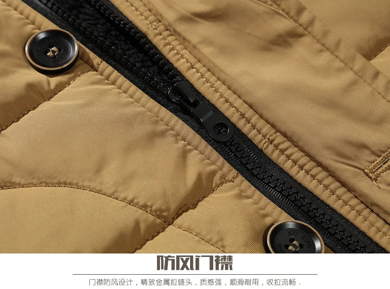 Winter Jacket Men Fur Hooded Thicken Men Winter Male Jacket Windbreaker Coat Oversized Outdoor Thick Men Down Jackets Overcoat