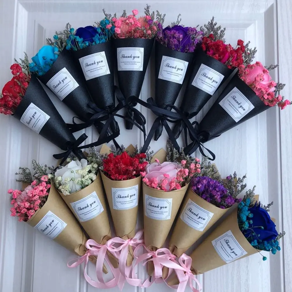 

Decoration Bouquet Photography Parts Natural Dried Flowers Real Happy Flower Photo Backdrop Decor Press Mini Decorative