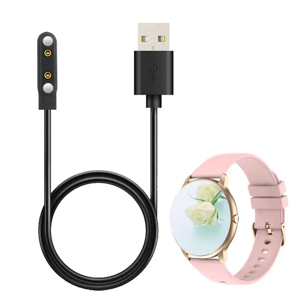 

Magnetic USB Charger Cable For IMILAB KW66 YAMAY SW022 Haylou Solar LS05 W26 Smart Watch Dock Charging Cord