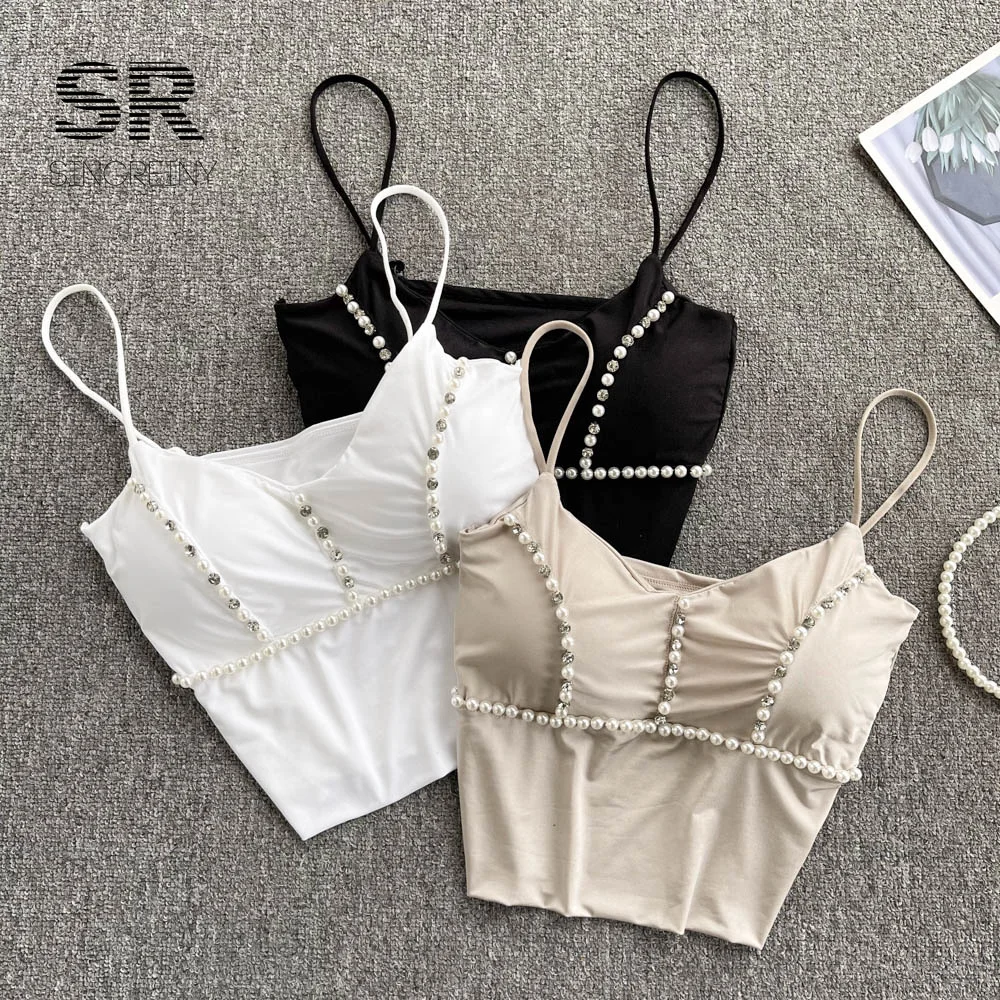 Женский пикантный клубный укороченный топ SINGREINY без рукавов тонкий Y2K базовый