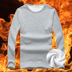 Imported Men Thermal Underwear Tops Fleece Thickened Long Johns For Male T-Shirt Slim Bottom Warm Clothes Lon