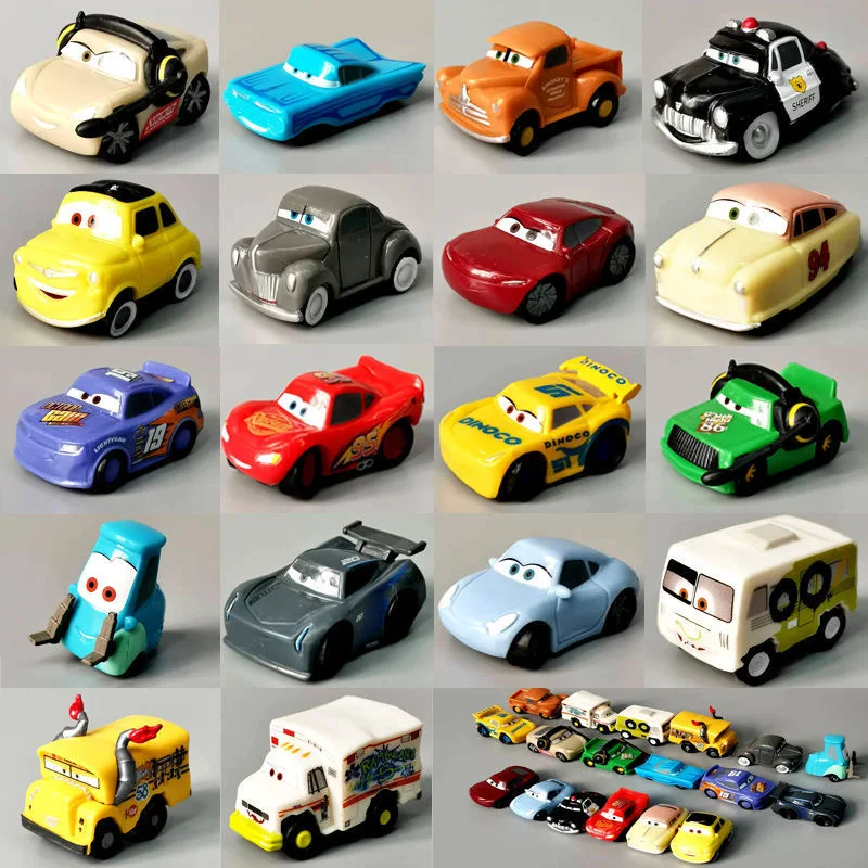 

1:55 Disney Pixar Cars Lightning McQueen Jackson Storm Mack Uncle Truck Car For Party Cake Decorations Kids Toys Christmas Gift