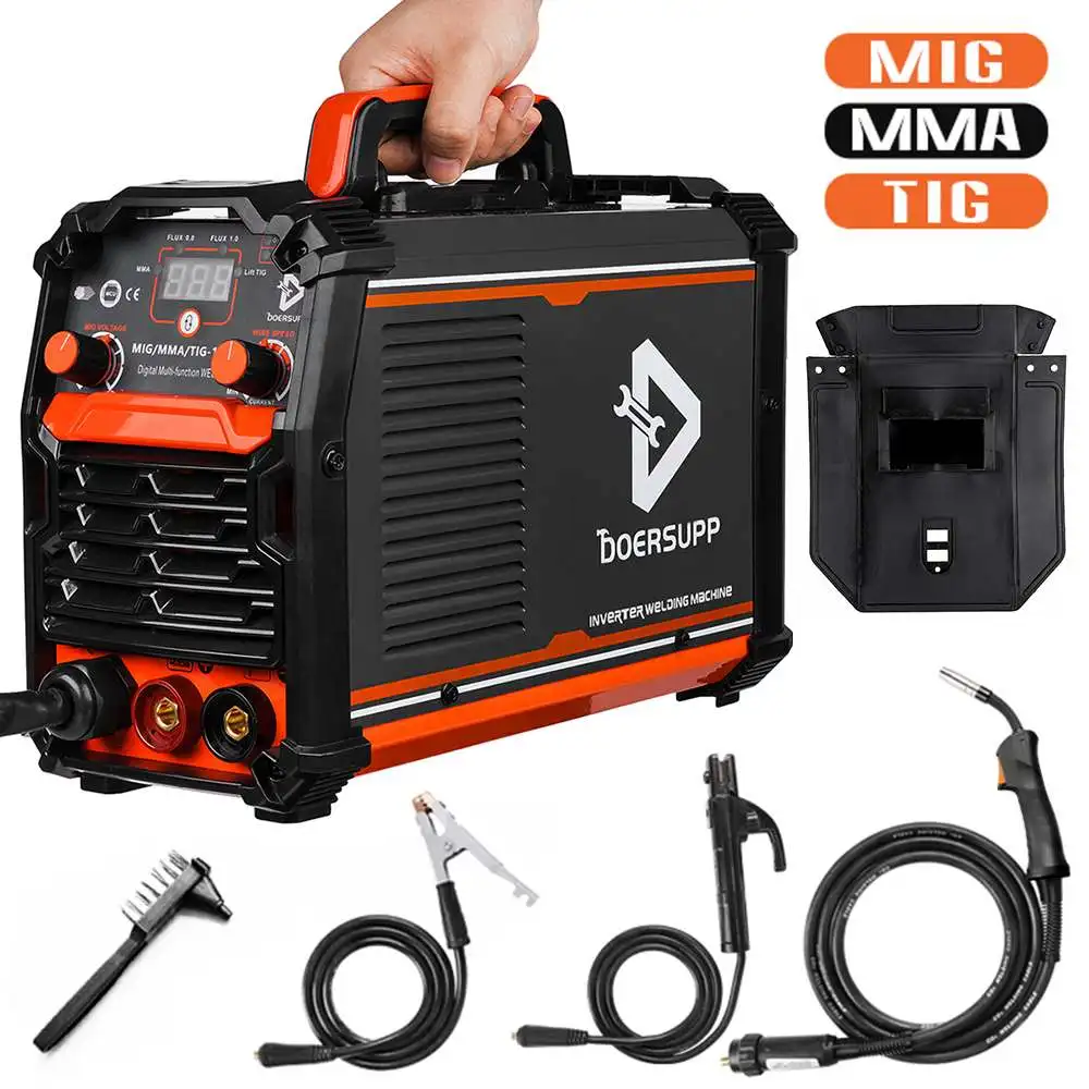 3 in 1 Smart Welding Machine 220V MMA Welder TIG 0.8/1.0 Flux Core Protable Electric MIG ARC | Инструменты