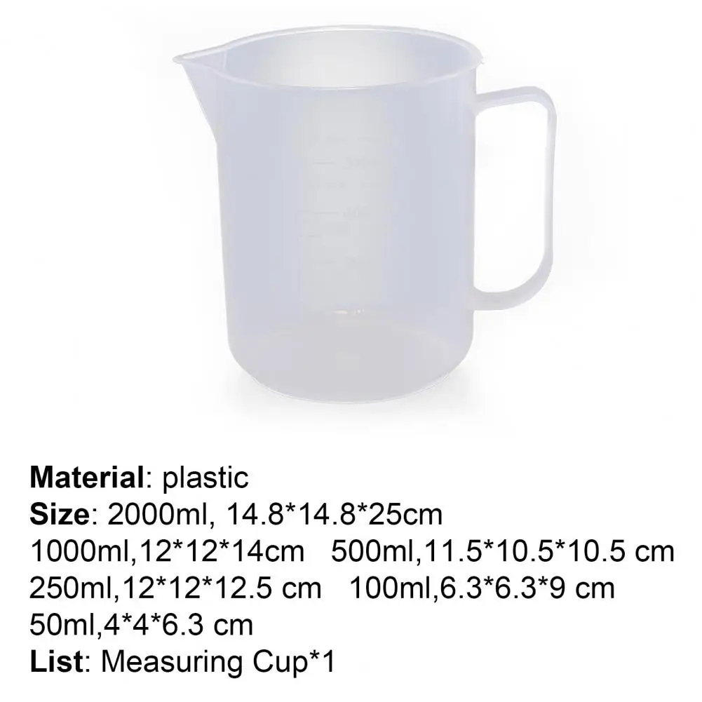 Water Bottle Measuring Cup Eco-friendly Heat Resistant Plastic Graduated Measuring Mug for Household Baking бутылка для воды images - 6