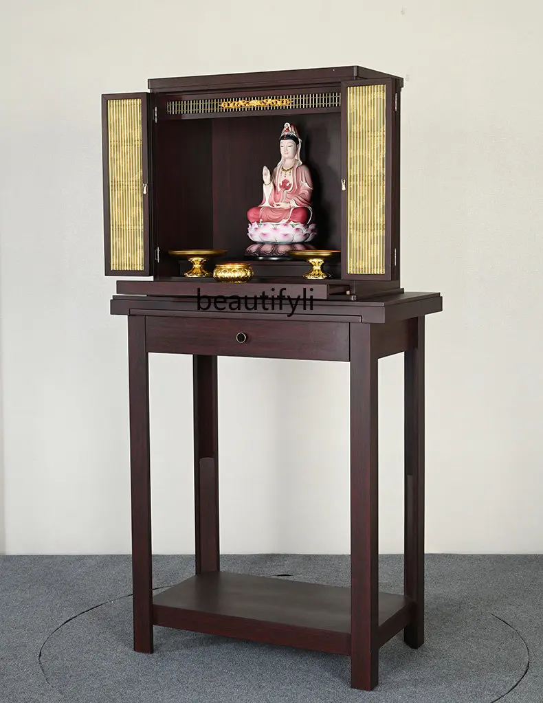 ZqBuddha Нишевый домашний современный минималистичный алтарь Будда Шкаф для